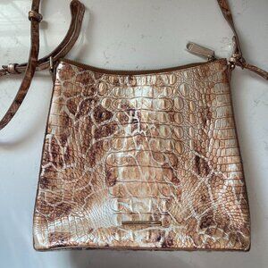 Brahmin Katie Crossbody Camel Safari Leather Messenger Bag